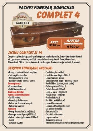 Pachet Funerar Pensionari Domiciliu Fara Restituire